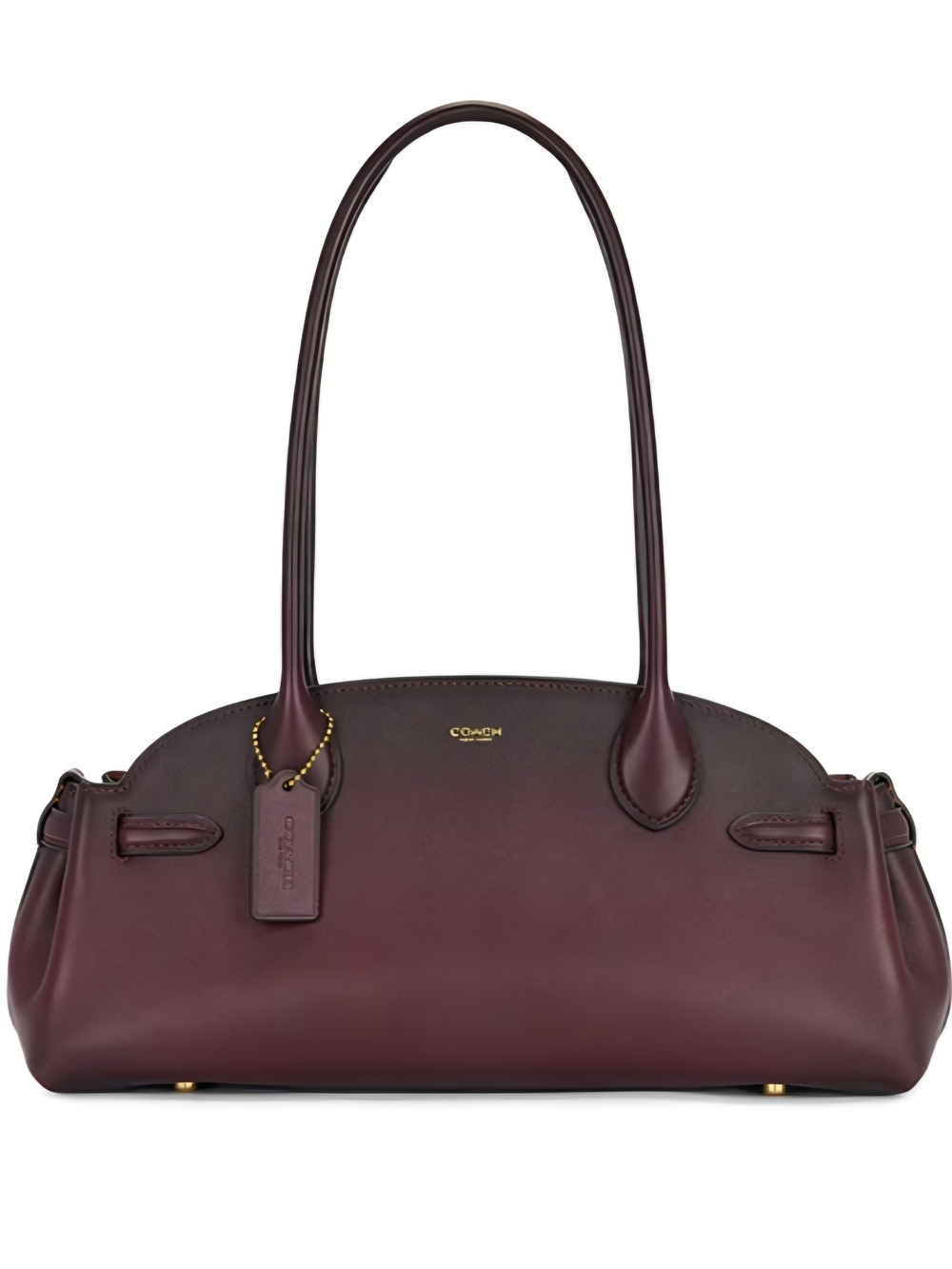 Coach Burgundy Leather Shoulder Bag Empire 34